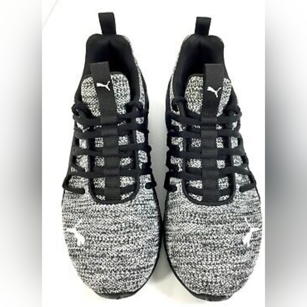 Puma Axelion Gray Black 10.5 US 191425-04 Cloth Men Sneaker Shoe Low Running